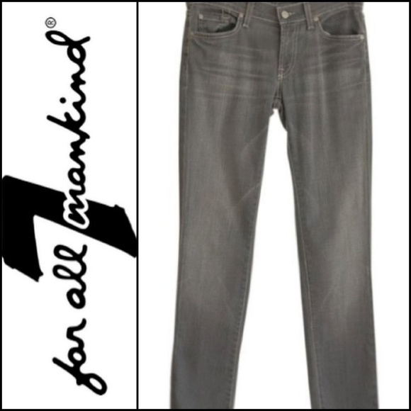 7 For All Mankind Denim - 7 FOR ALL MANKIND Roxanne Gray Skinny Jeans!